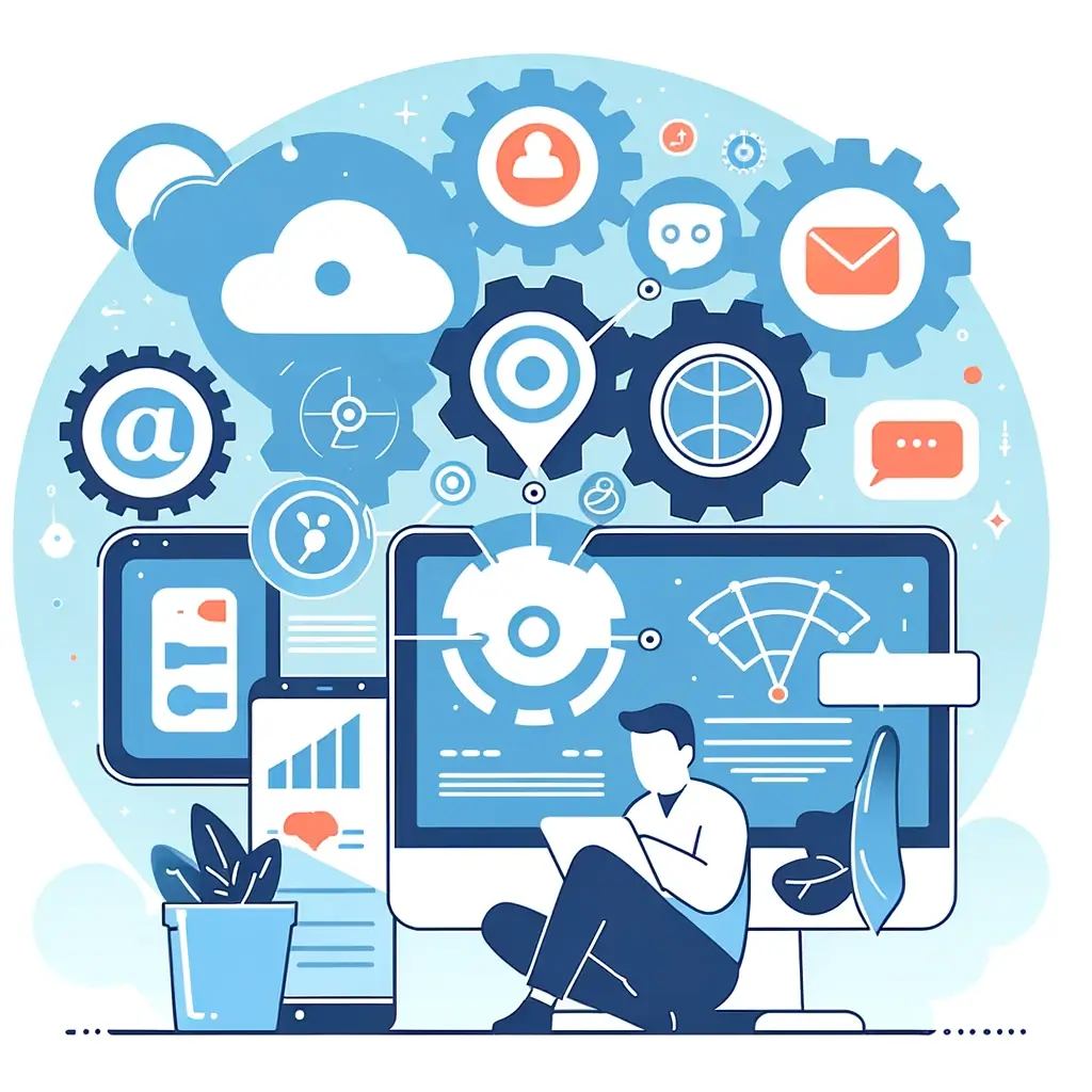 imagen gráfica de un emprendedor digital